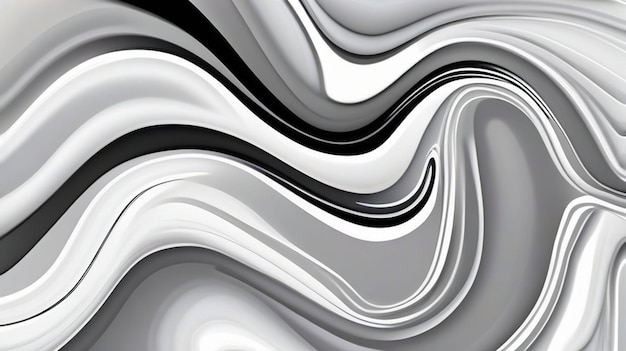 Białe i czarne artystyczne abstrakcyjne wiry tła