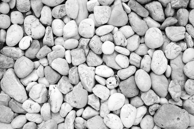 Białe kamyki kamień lub kamień rzeczny tekstura i tło