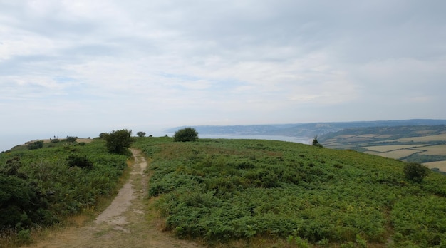 Białe klify Dover południowo-wschodnia anglia morze i skała