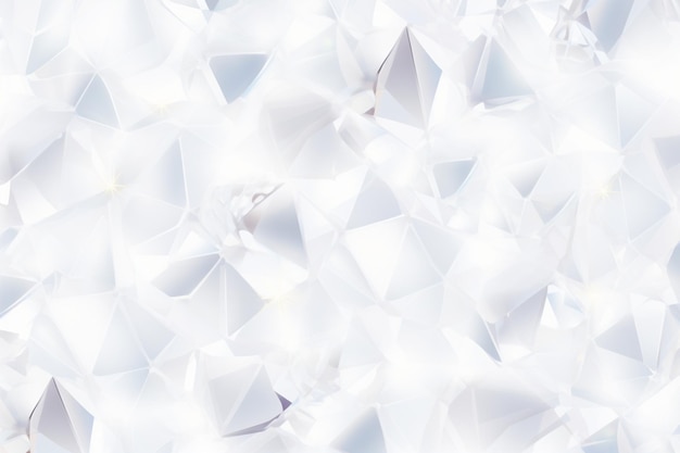 Zdjęcie białe kryształowe tło z trójkątami