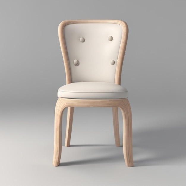 Zdjęcie białe krzesło