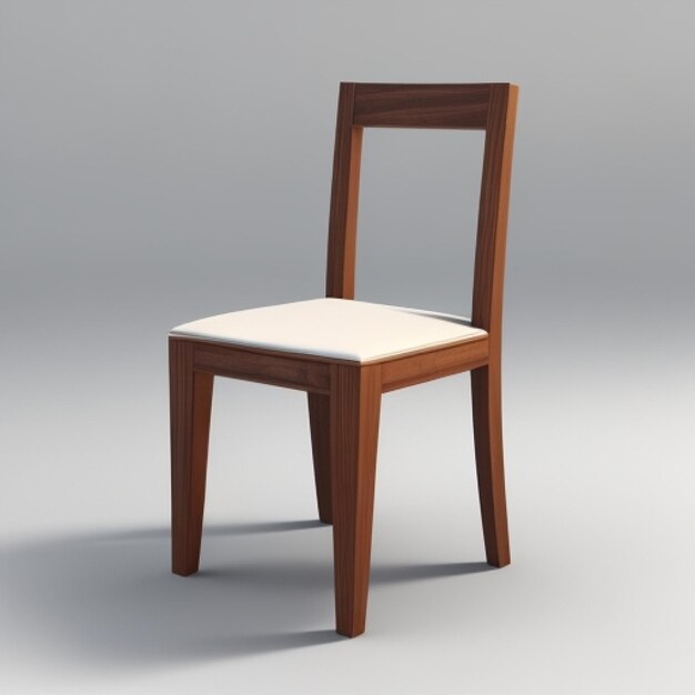 Zdjęcie białe krzesło