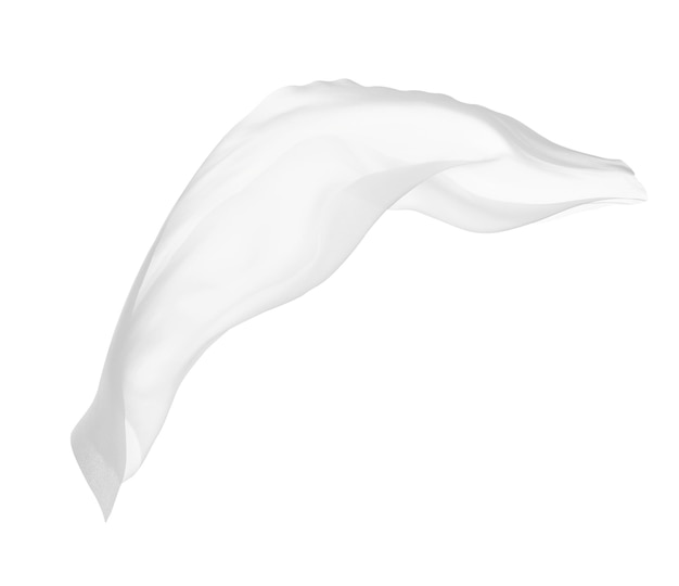 Zdjęcie białe płótno tkaniny tekstylne wiatr jedwab fala moda tło
