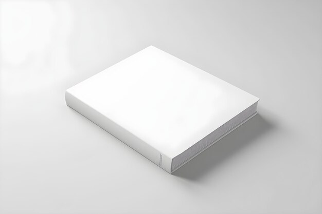 Białe pudełko z białą okładką