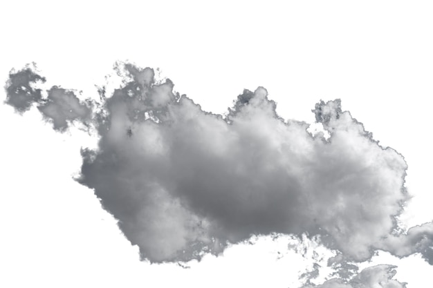 białe puszczowe chmury izolowane na czarnym tle