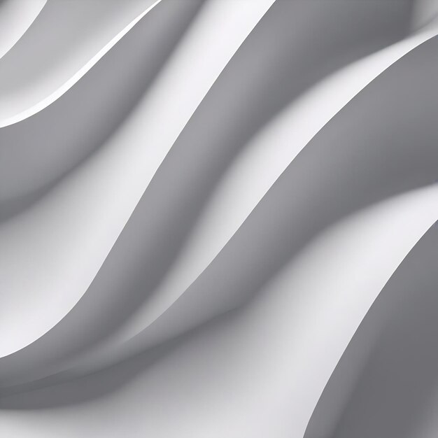 Zdjęcie białe tło 3d renderowanie fal kształty tekstura tła czyste białe obrazy tła jpg
