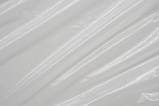 Białe tło tekstury folii z tworzywa sztucznego
