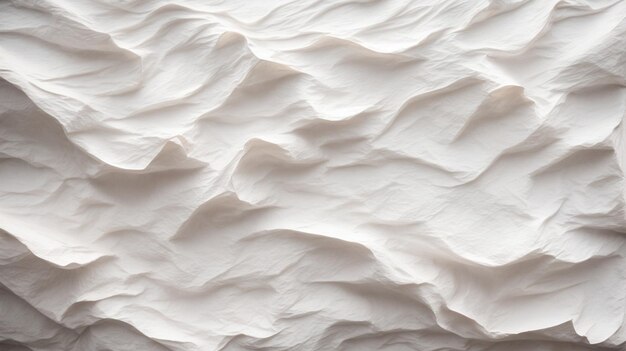 Białe tło tekstury papieru lekko zmarszczone wzdłuż krawędzi