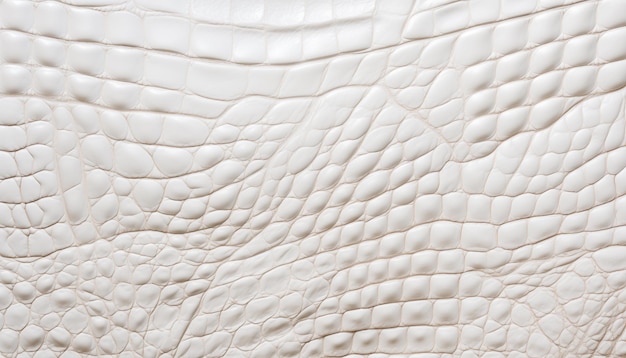 Zdjęcie białe tło z teksturą skóry krokodila