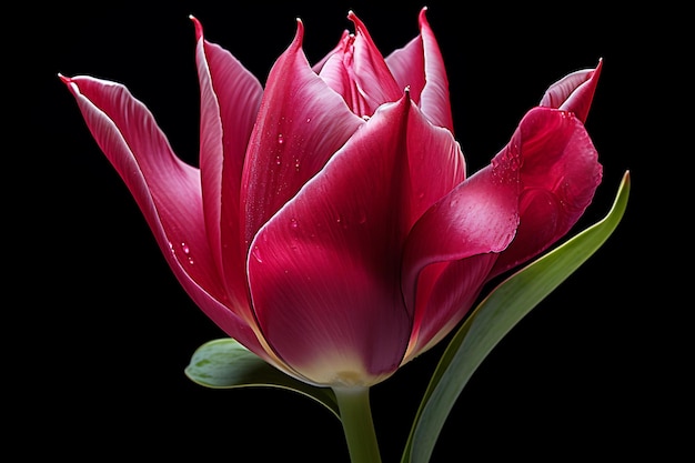 Białe tulipany siamskie kwitną