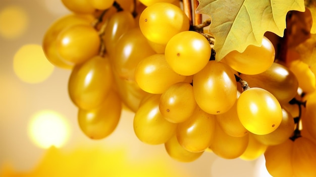 Białe winogrona generowane przez AI