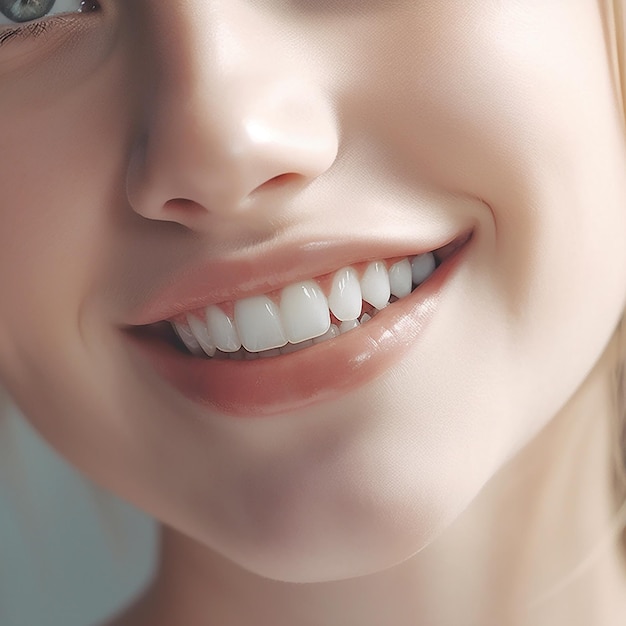 białe zęby dziewczyny