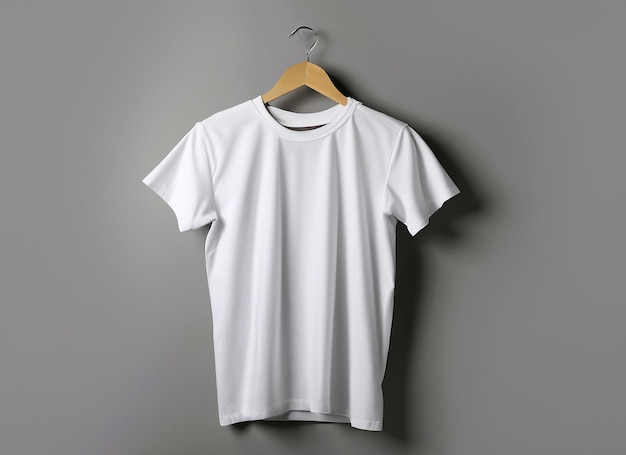 Biało-czarna makieta koszulki Generative ai