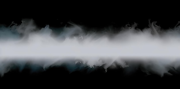 Zdjęcie biały dym z białym paskiem z napisem dym