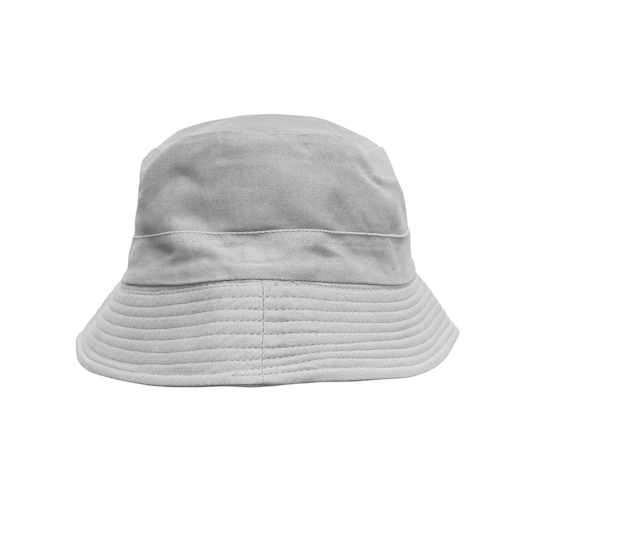 Biały kapelusz izolowany na białym tle