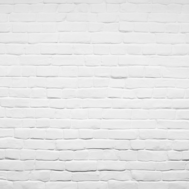 Zdjęcie biały mur z cegły może być użyty jako tło