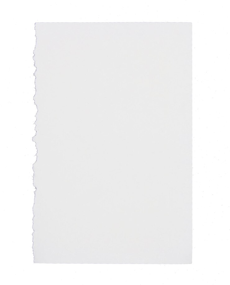 Biały papier firmowy izolowany na białym tle