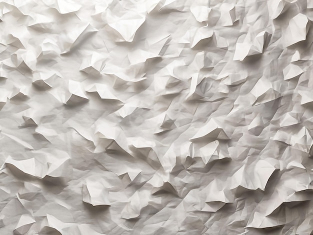 Zdjęcie biały papier tekstury tła zmarszczony biały papier abstrakcyjnego kształtu tła z papierem przestrzennym dla