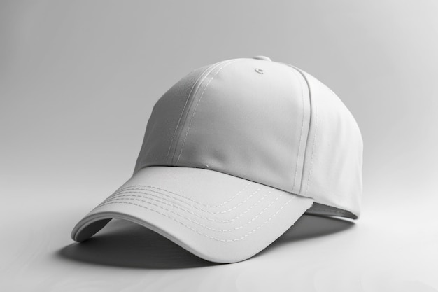 Biały płótno tkanina czapka dla premium prezent projektu makiety odizolowany na białym tle