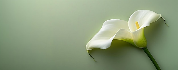 Zdjęcie biały przedmiot z żółtym kwiatem jest w rogu.