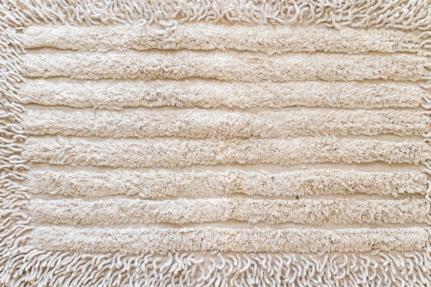 Biały ręcznik zbliżenie tkanina i tekstura tło