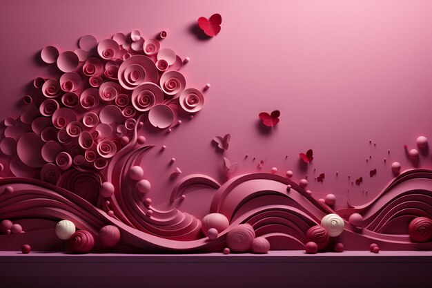biały różowy walentynki tło romantyczna miłość kolor czerwony dzień piękny prezent projekt świeży