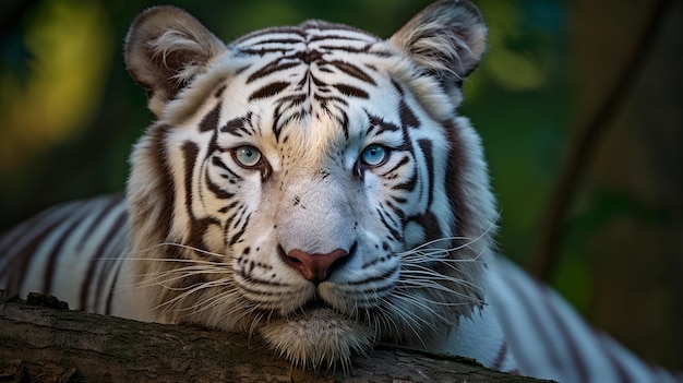 Biały Tygrys Bengalski Jest Gatunkiem Zagrożonym