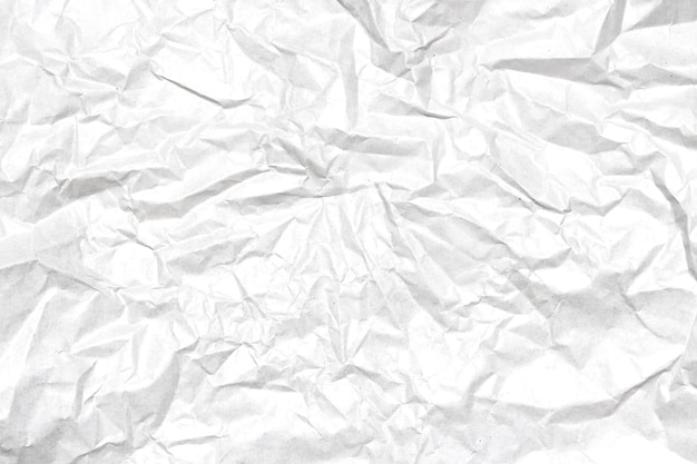 Zdjęcie biały zmięty papier i tekstura tło.