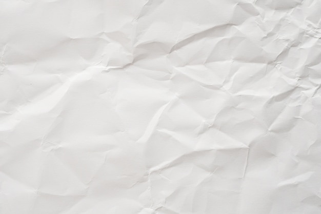 biały zmięty papier tekstury