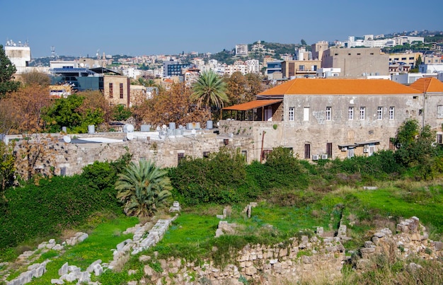 Biblos Jubayl Liban panarama Widok na miasto Ruiny