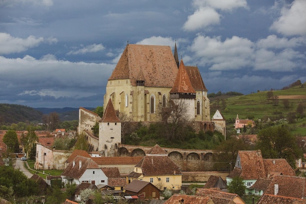 Biertan bardzo piękna średniowieczna wioska w Transylwanii Rumunia Historyczne miasto w Rumunii tha