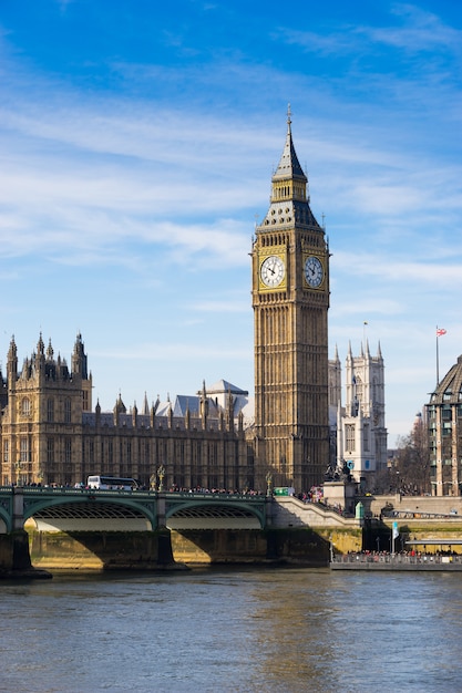 Zdjęcie big ben big ben i opactwo westminster w londynie w anglii