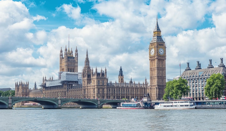 Zdjęcie big ben i houses of parliament londyn wielka brytania