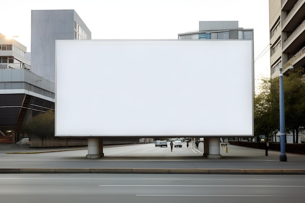 Zdjęcie billboard, który mówi puste jest na boku drogi