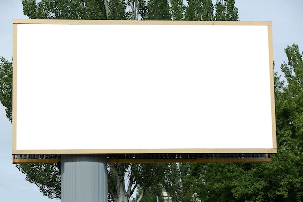 Zdjęcie billboard na ulicy miasta
