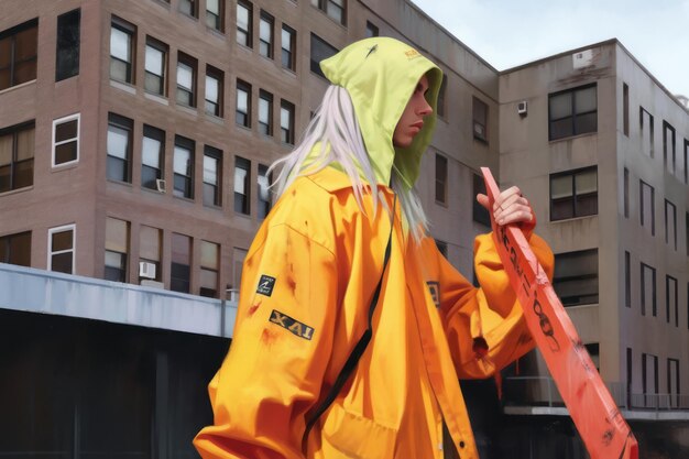 Billie Eilish odsłania trobadura w fotorealistycznej skórze i siekierze