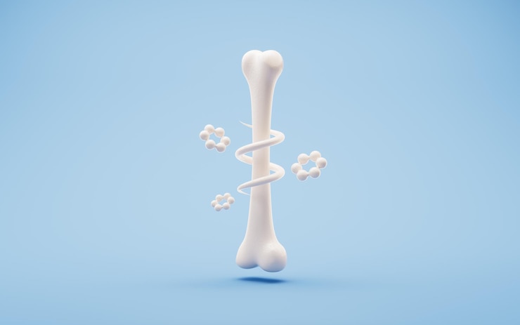 Zdjęcie biologiczna anatomia szkieletu i zdrowie kości 3d rendering