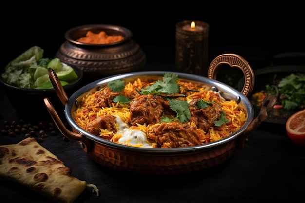 Biryani gotowane z pysznymi nasionami musztardy