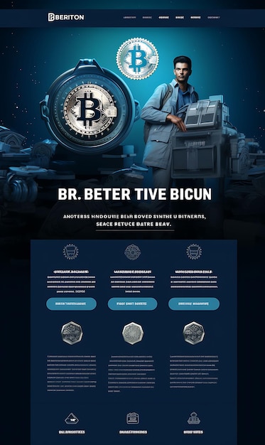 Zdjęcie bitcoin job board z profesjonalnym projektem i krótką ilustracją bitcoin creative background idea