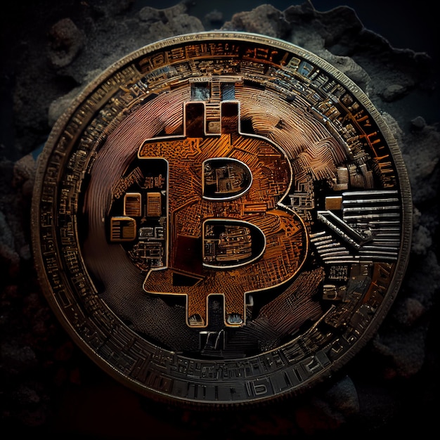 Bitcoin tło BTC kryptowaluta bitcoin moneta blockchain tapeta