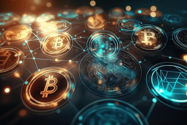 Bitcoins Falling technologia blockchain dla kryptowalut Generative AI