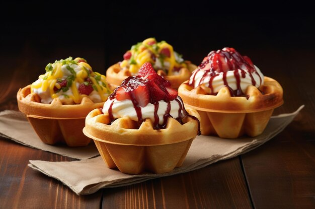 BiteSized Bliss FastFood Waffle Sliders Wielki na smak