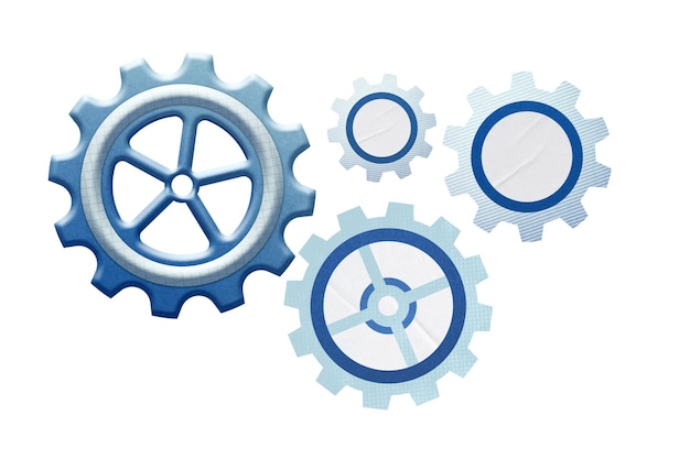 Biznes cogwheel kreatywny remix