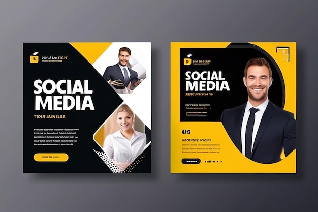 Biznes kwadratowy baner mediów społecznościowych szablon banera internetowego korporacyjny baner promocyjny dla postów w mediach społecznościowych