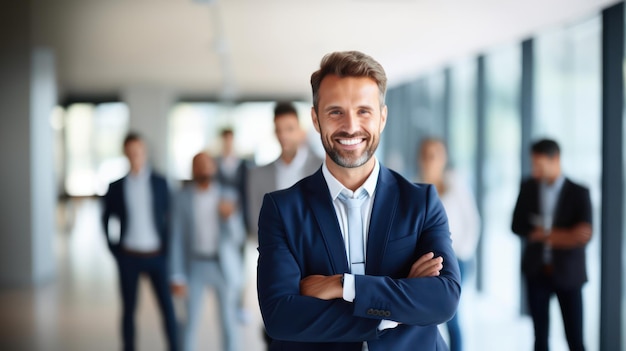 Zdjęcie biznesmen dyrektor generalny zaufanie biznesmen