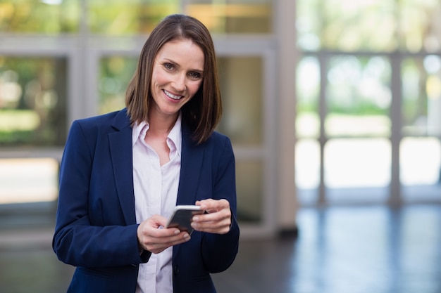 Bizneswomanu Mienia Telefon Komórkowy