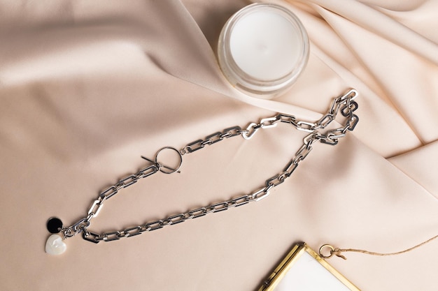 Biżuteria damska biżuteria vintage biżuteria piękny ręcznie robiony srebrny naszyjnik z perłowym sercem pendan