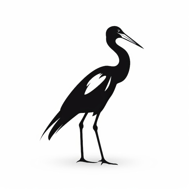 Black Heron Personal Iconography w monochromatycznym projekcie graficznym