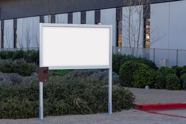 Blank billboard makiety