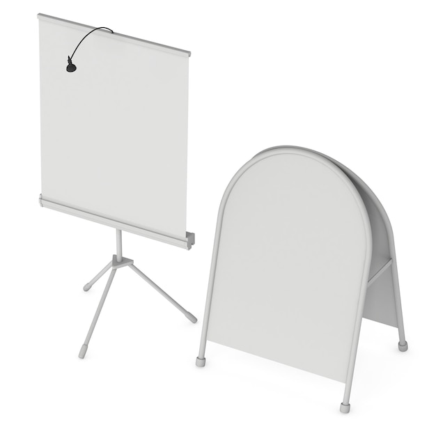 Blank Roll Up Expo Banner Stand Group